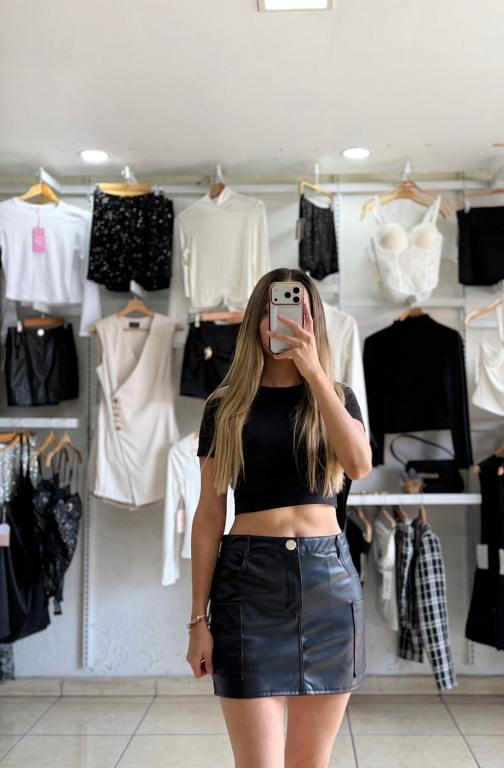 Falda Urban Leather