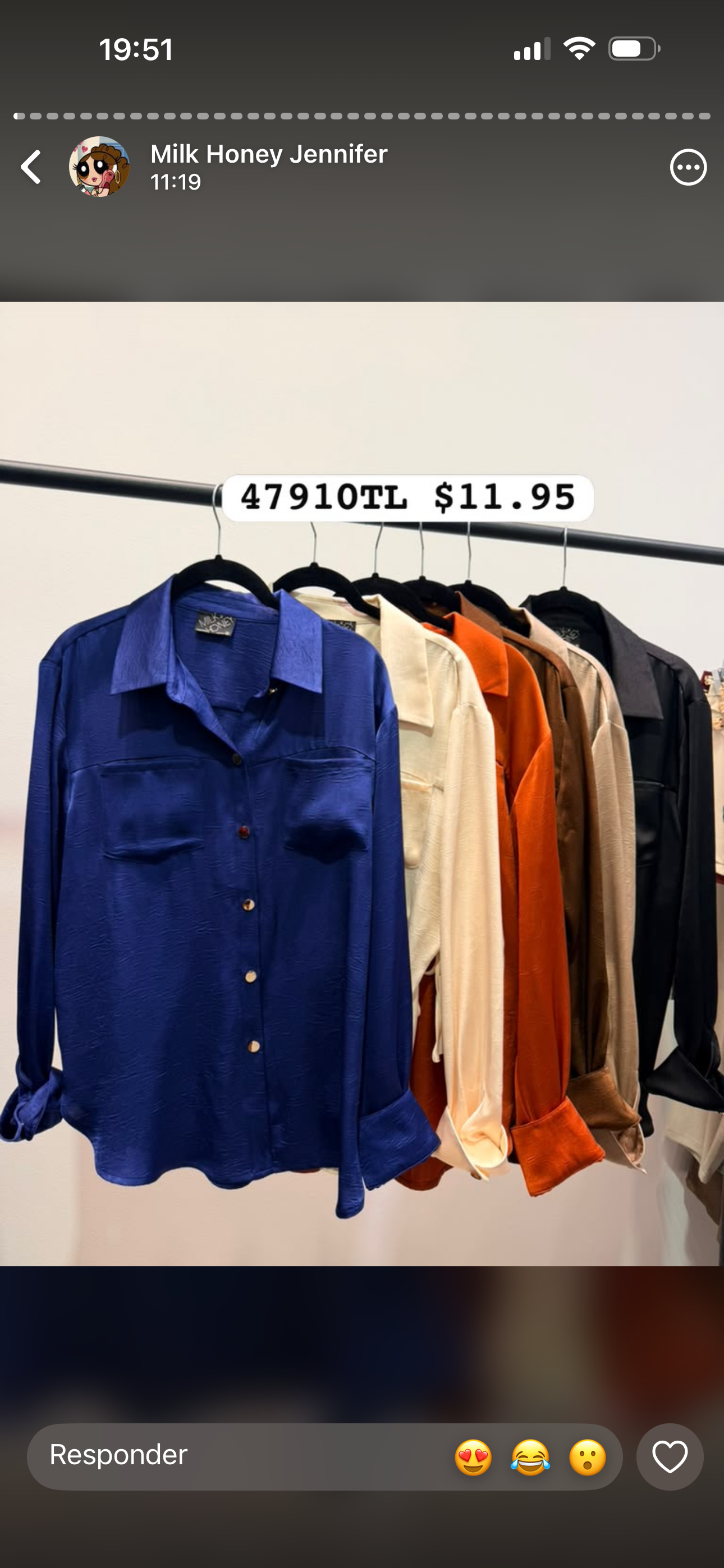 Blusa satin