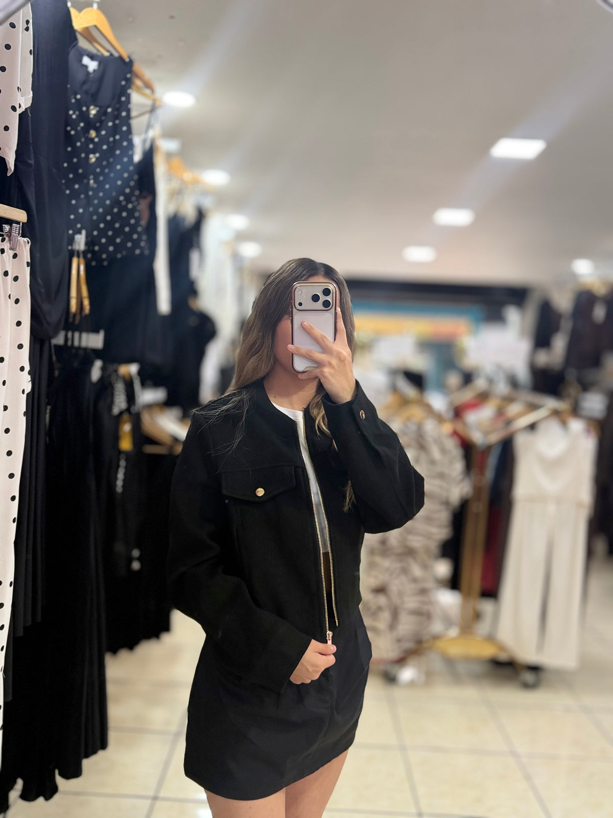 Chamarra bomber gamuza
