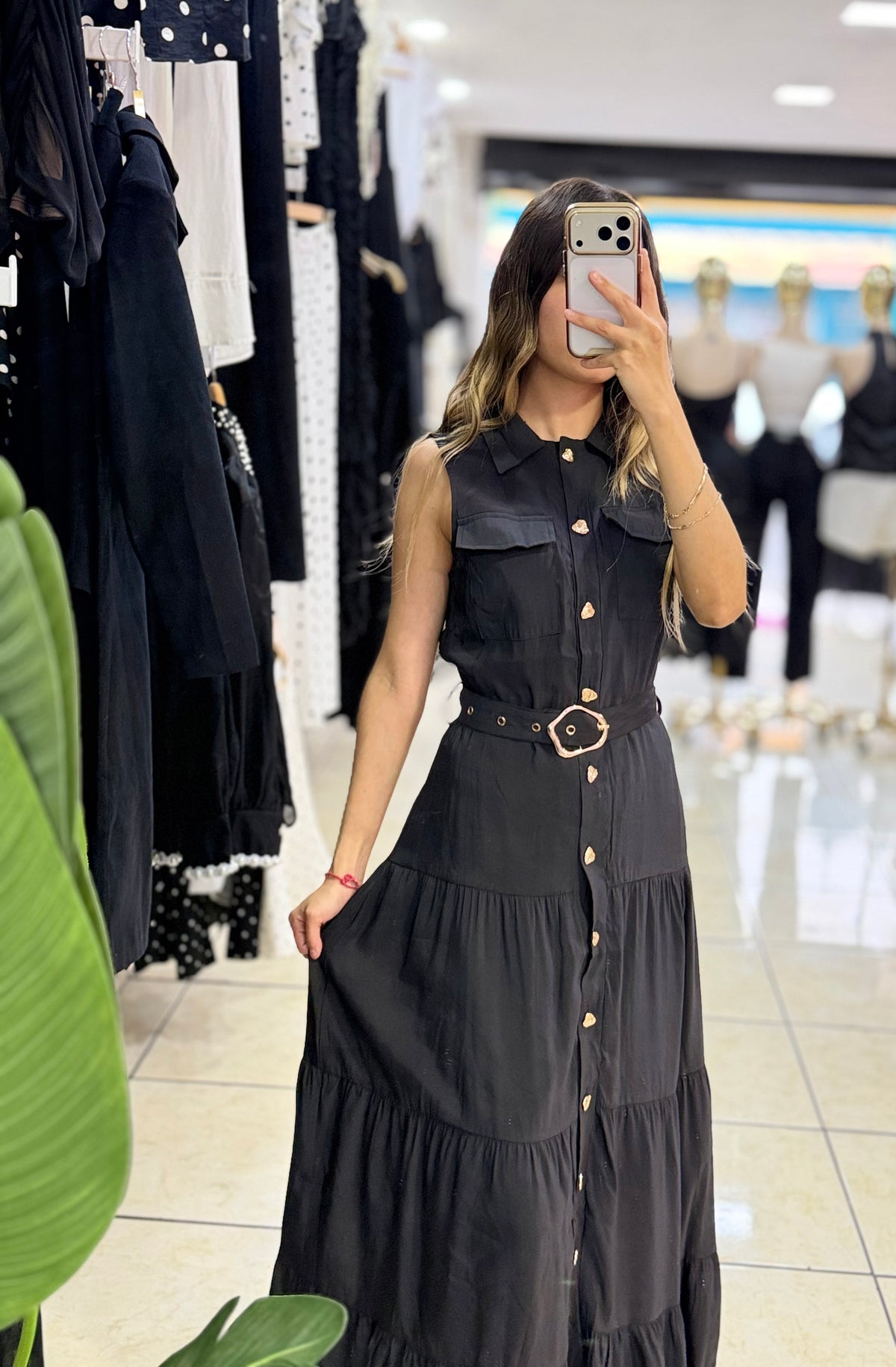 Vestido botón