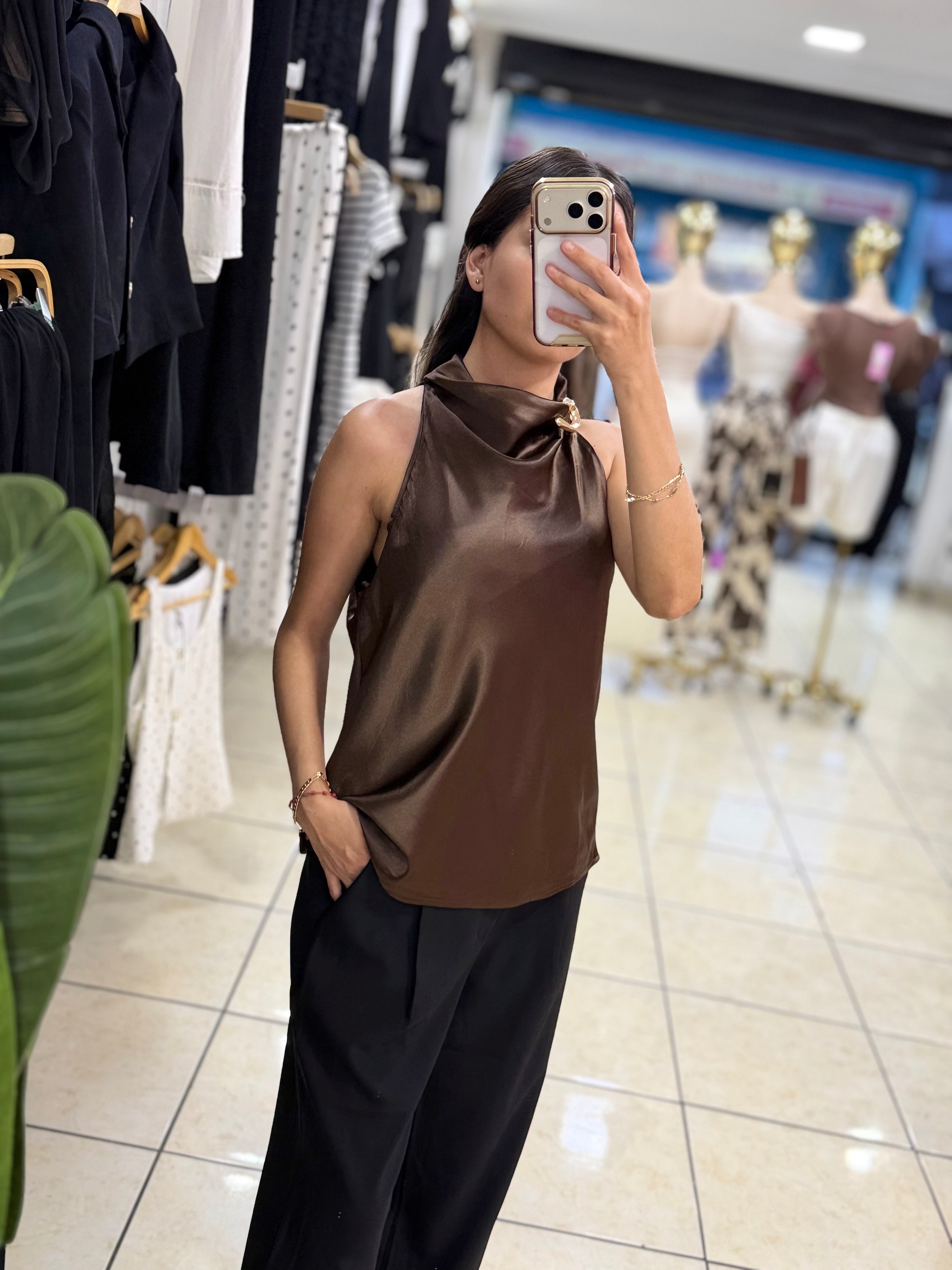 Blusa satín