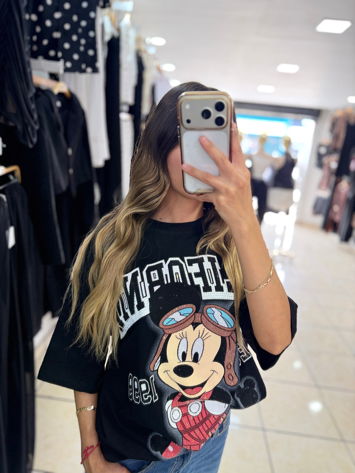 Camisa Overcize minnie