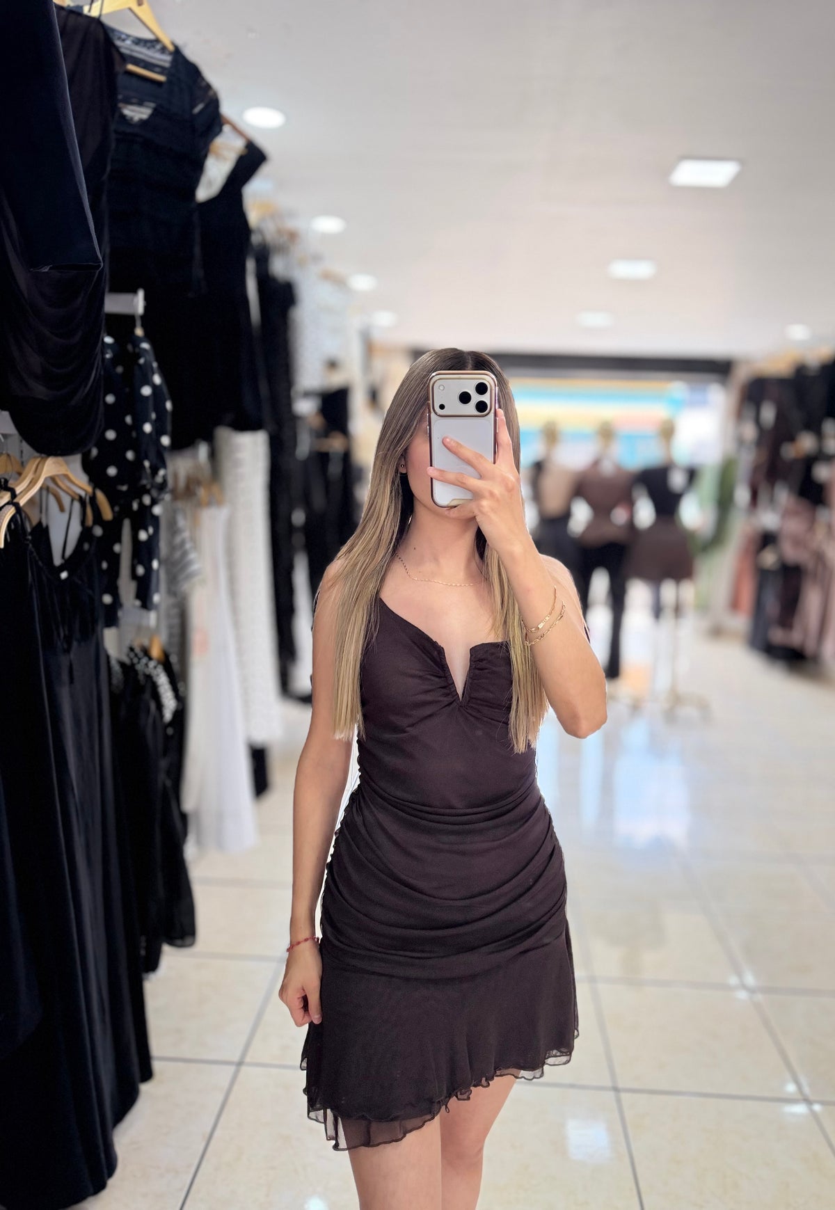 Vestido  corrugado