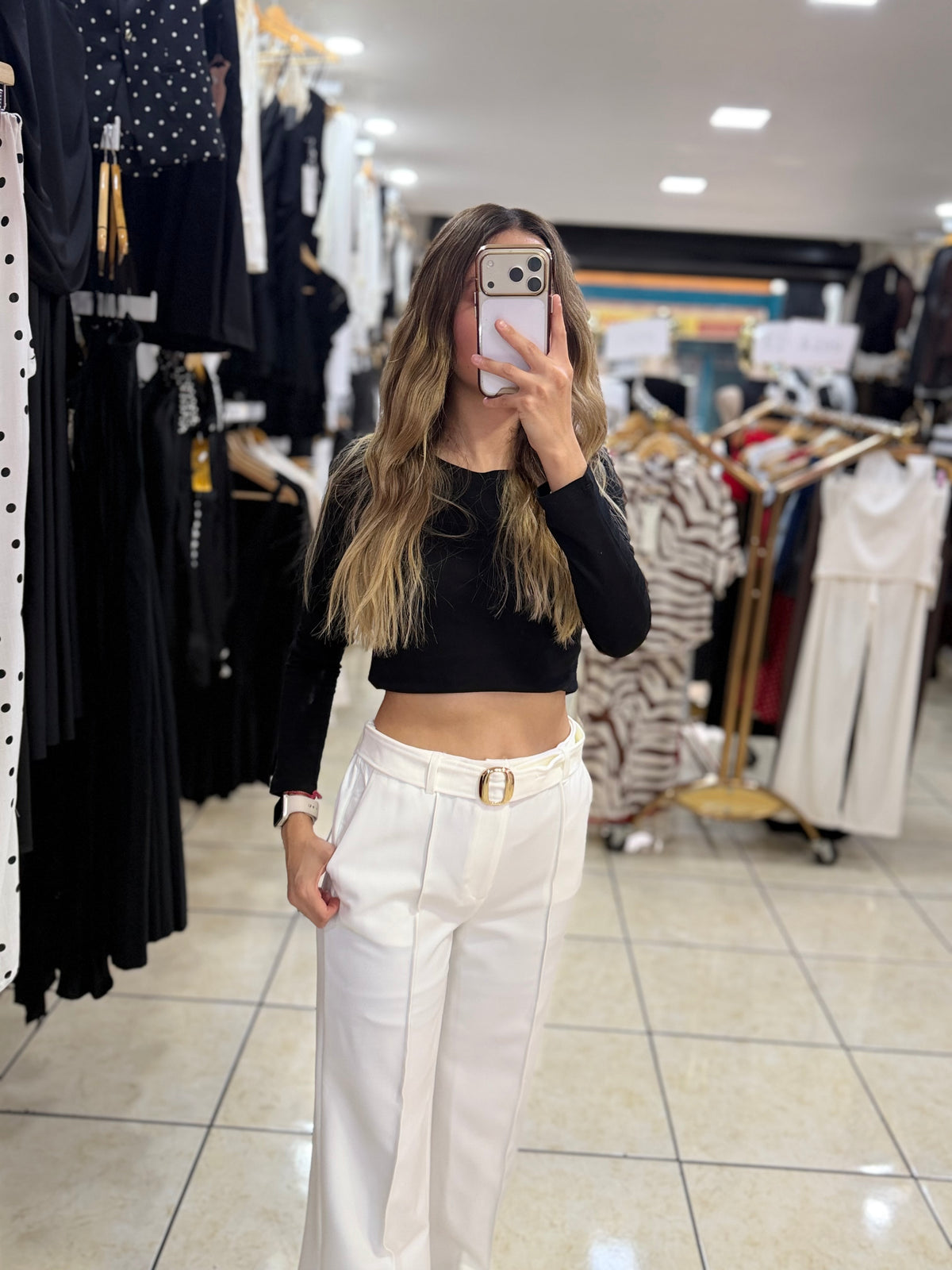 Pantalón vestir fajo