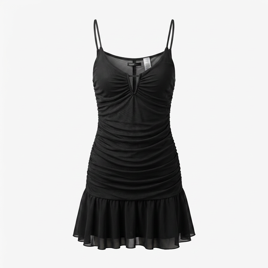 Vestido  corrugado