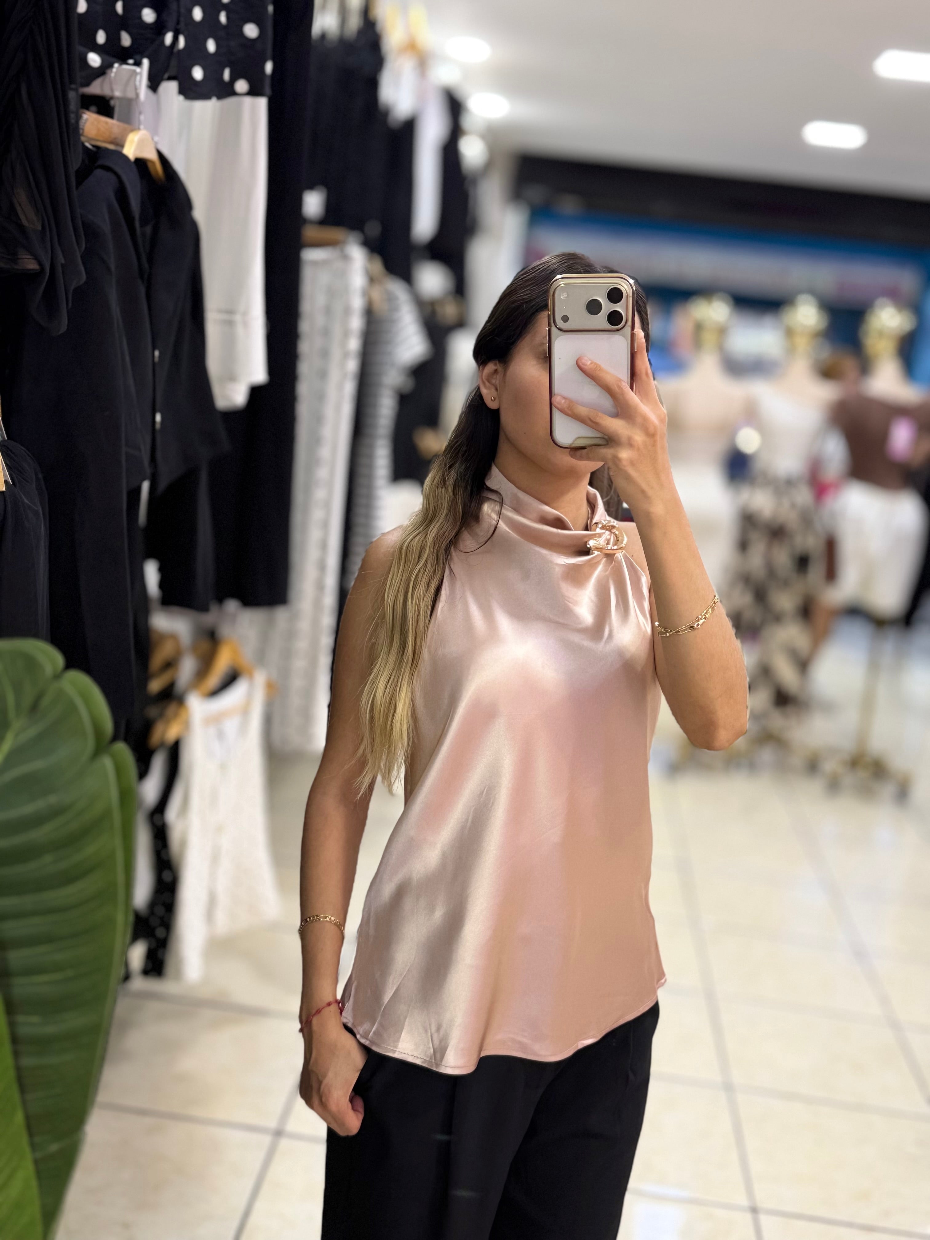 Blusa satín