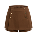 Short falda botones