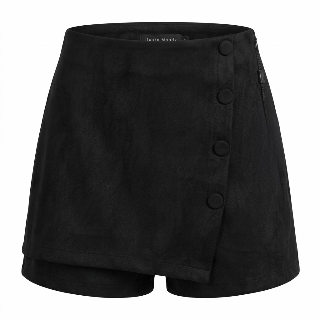 Short falda botones