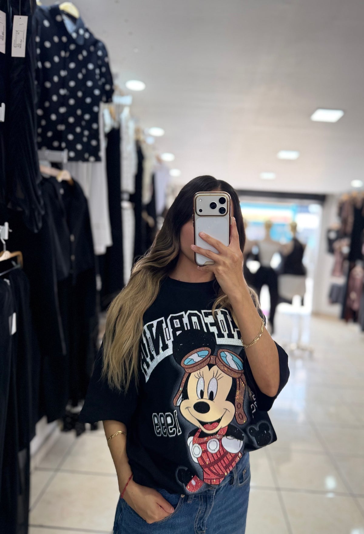 Camisa Overcize minnie