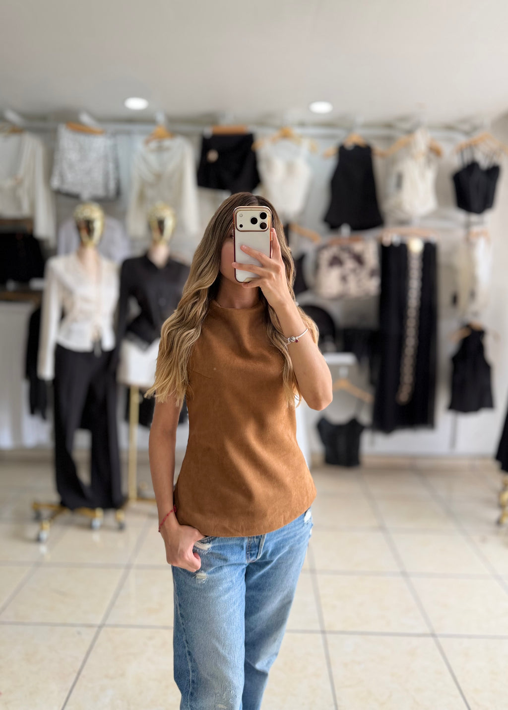Blusa Cowgirl gamuza