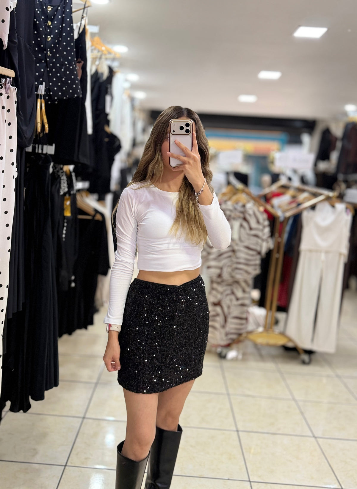 Falda de lentejuela