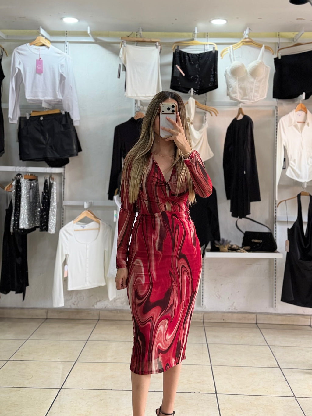 Vestido Mármol Rouge