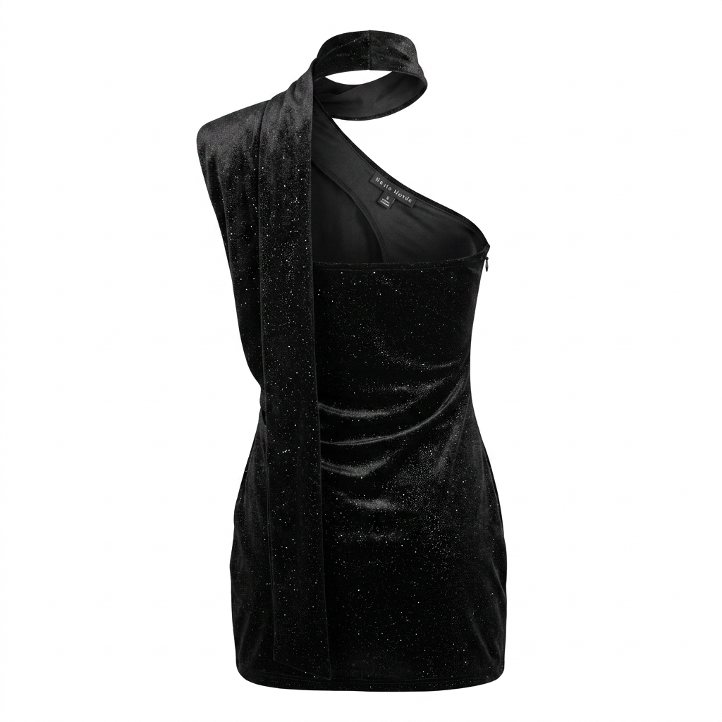 Vestido corbatín glow
