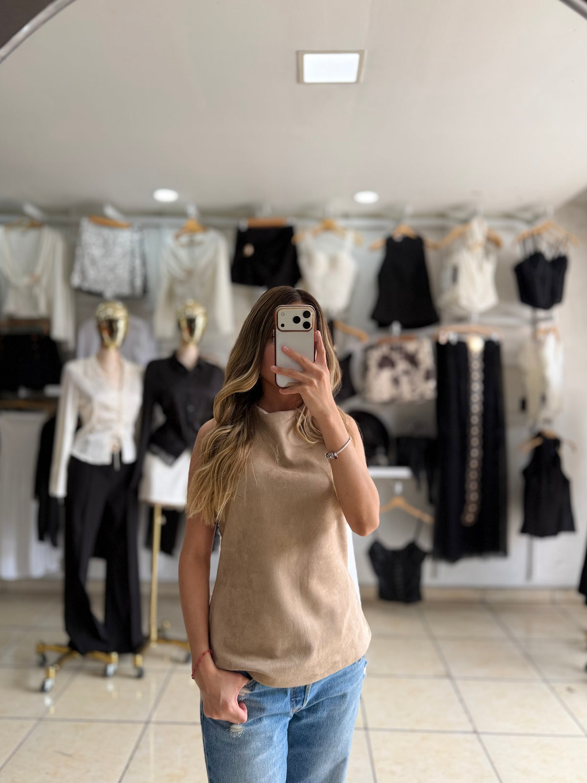 Blusa Cowgirl gamuza