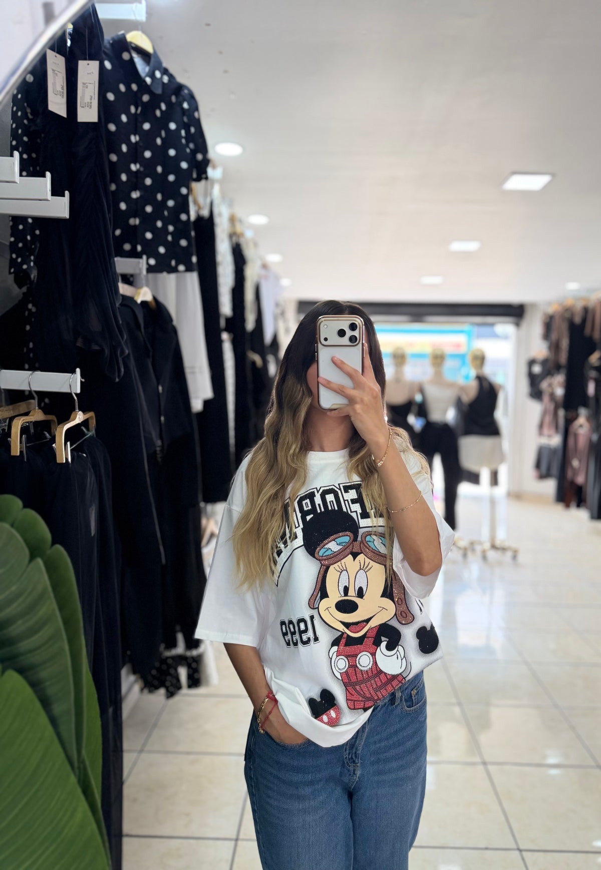 Camisa Overcize minnie