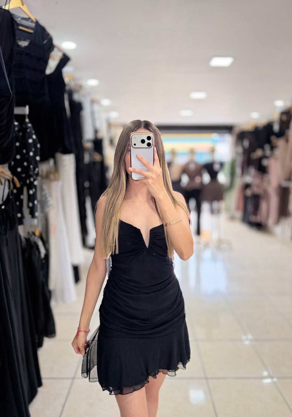 Vestido  corrugado