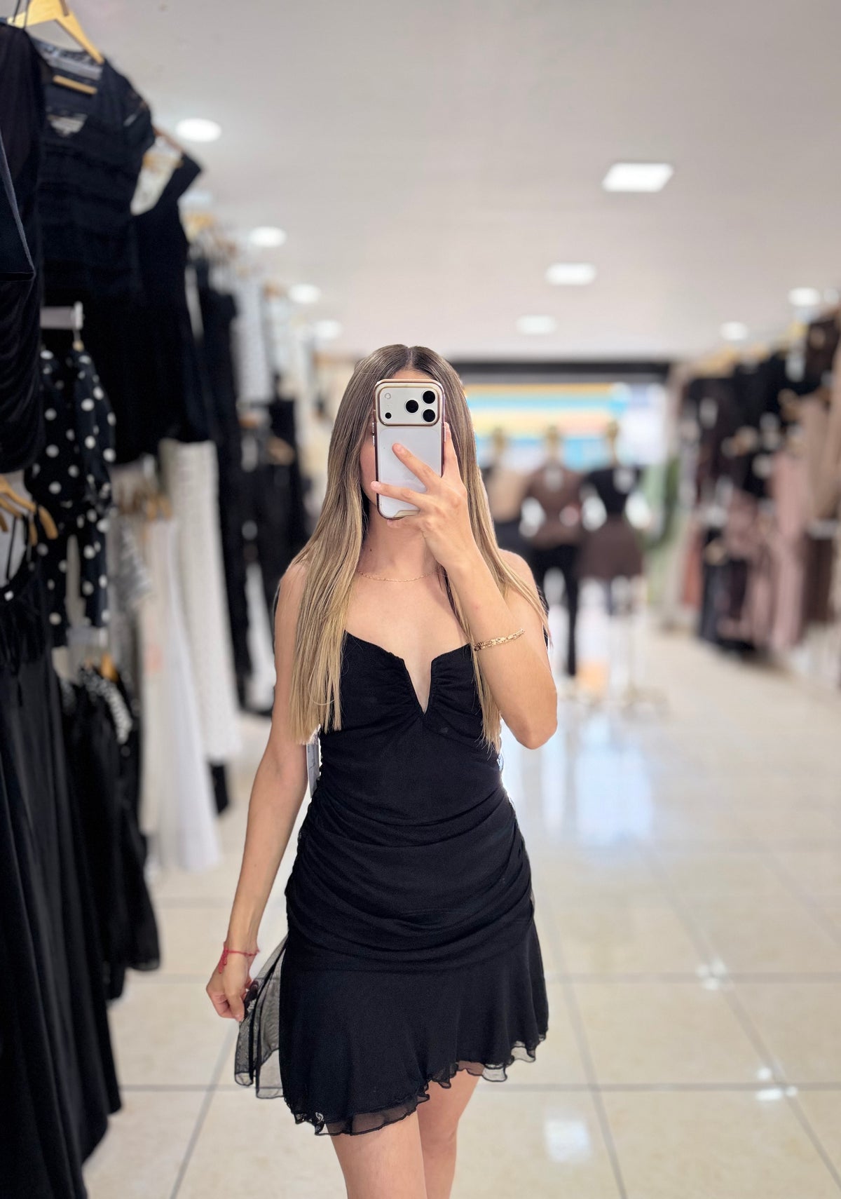 Vestido  corrugado