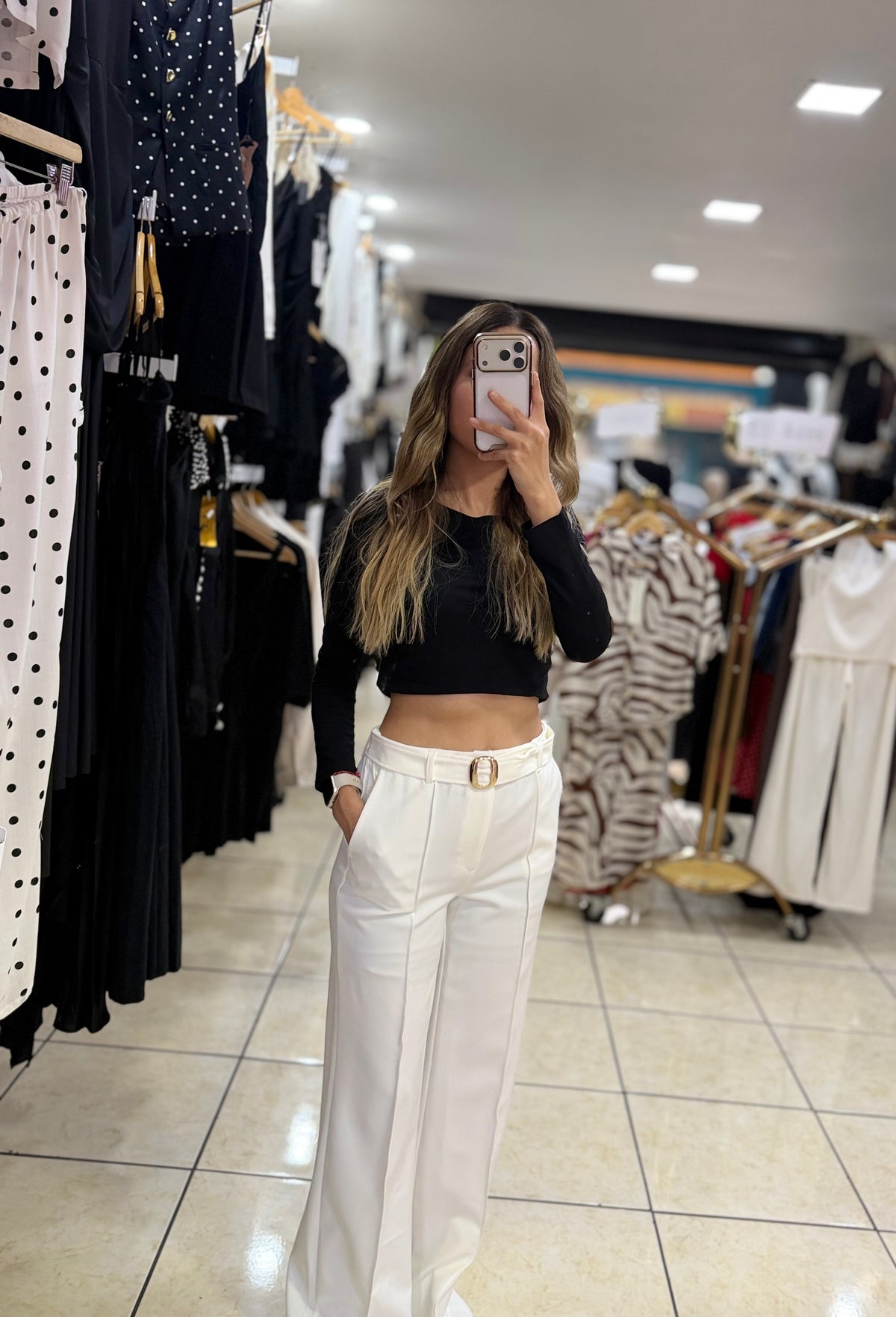 Pantalón vestir fajo