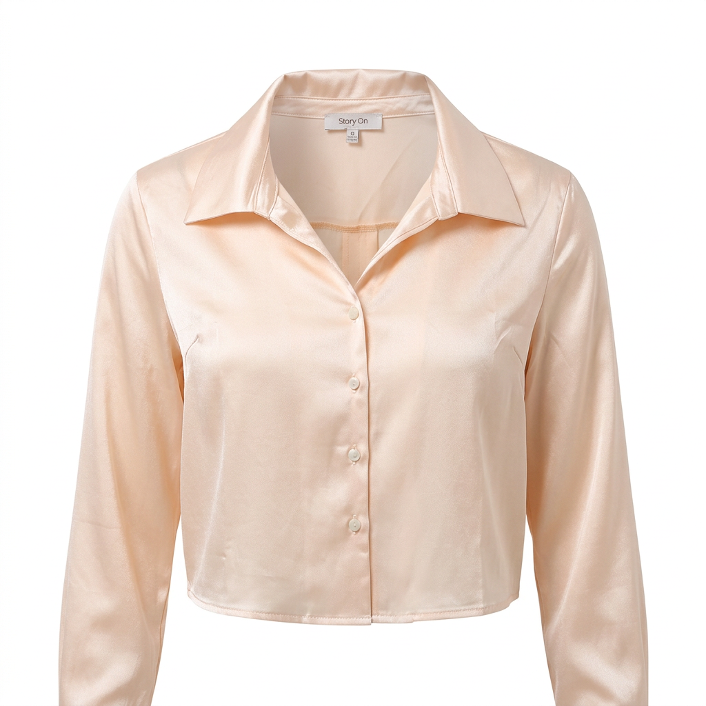Blusa chic satin