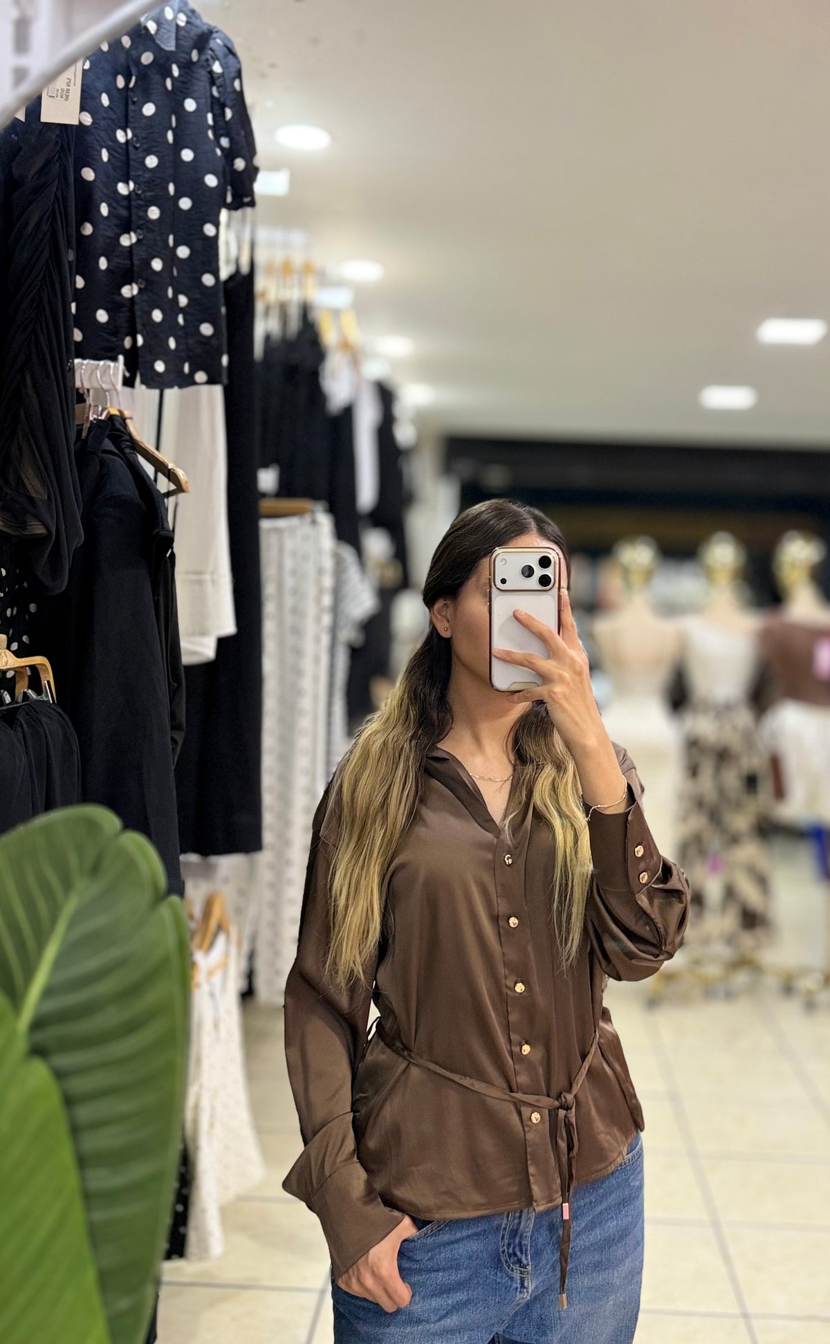 Blusa satin