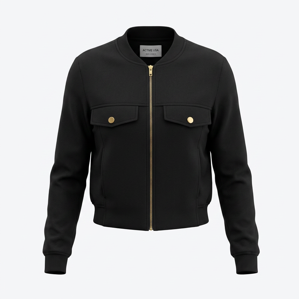 Chamarra bomber gamuza