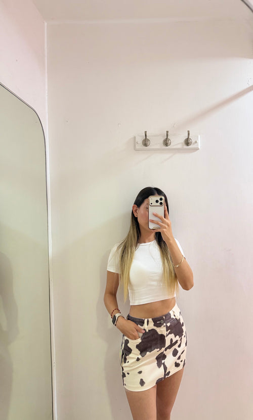Falda estampado