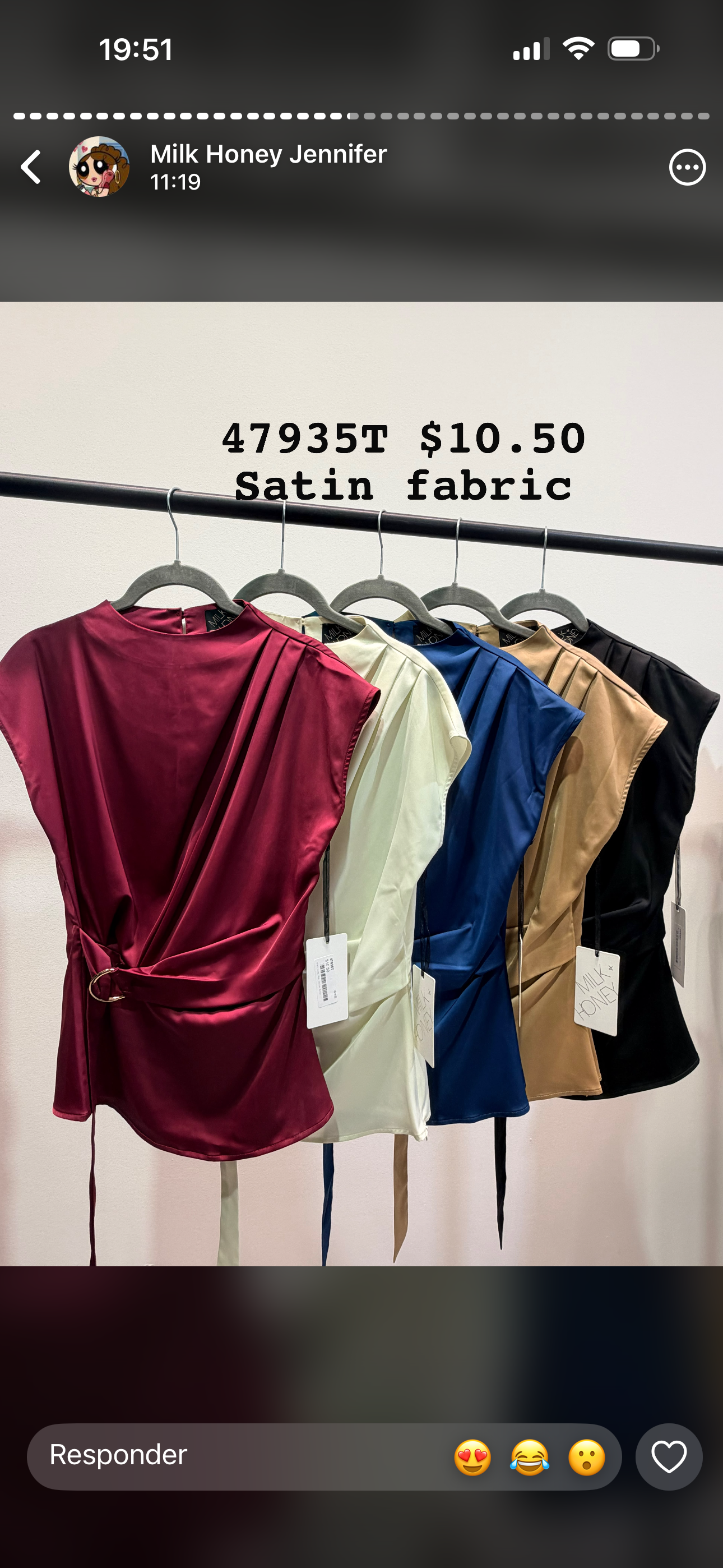 Blusa satin